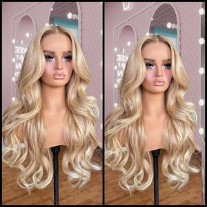 Human Hair Blended Lace Front Wig
